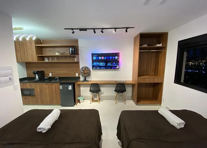 Luxury Flat In Vila Olimpia With Rooftop Pool, Gym, Cinema & More!